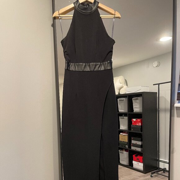 Passion Fusion Black Maxi Halter Neck Dress - Picture 3 of 7